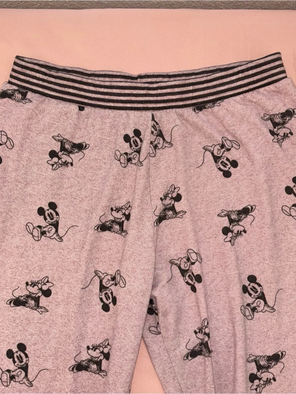 Disney Mickey & Minnie Mouse Pink Lounge Pajama Pants Large - Picture 7 of 7